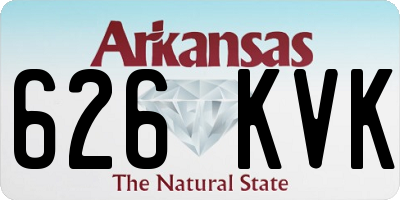 AR license plate 626KVK