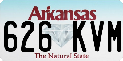 AR license plate 626KVM