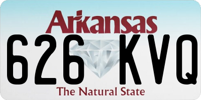 AR license plate 626KVQ