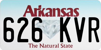 AR license plate 626KVR