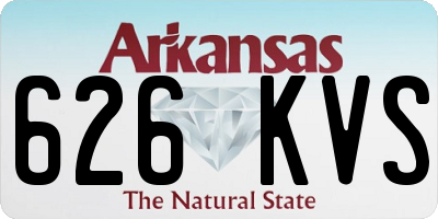 AR license plate 626KVS