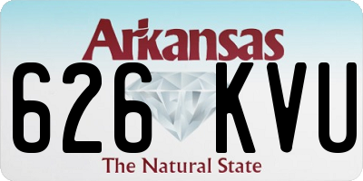 AR license plate 626KVU
