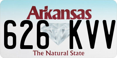 AR license plate 626KVV