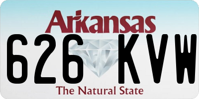 AR license plate 626KVW