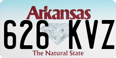 AR license plate 626KVZ