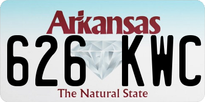 AR license plate 626KWC