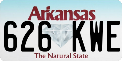 AR license plate 626KWE