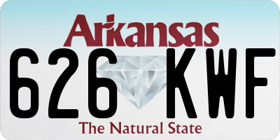 AR license plate 626KWF