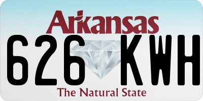 AR license plate 626KWH