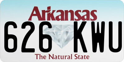 AR license plate 626KWU
