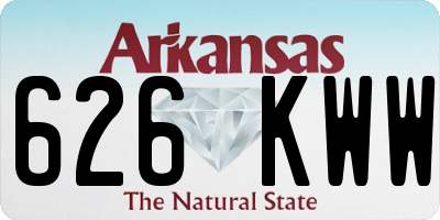 AR license plate 626KWW