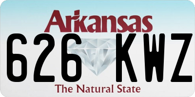 AR license plate 626KWZ