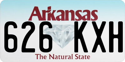 AR license plate 626KXH