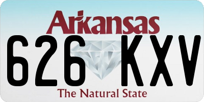 AR license plate 626KXV