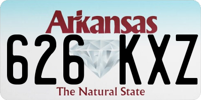 AR license plate 626KXZ