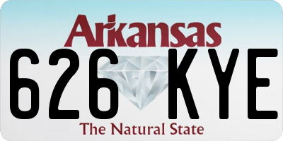 AR license plate 626KYE