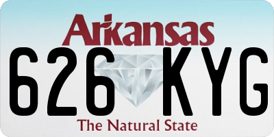 AR license plate 626KYG