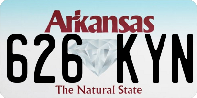 AR license plate 626KYN