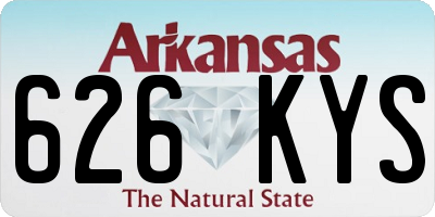 AR license plate 626KYS