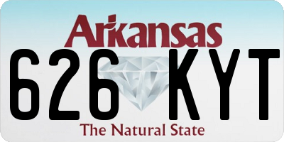 AR license plate 626KYT