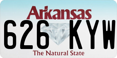 AR license plate 626KYW