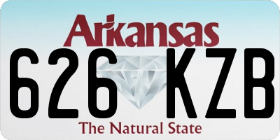 AR license plate 626KZB