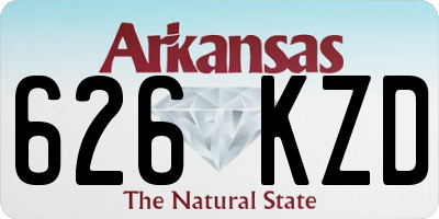 AR license plate 626KZD