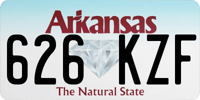 AR license plate 626KZF