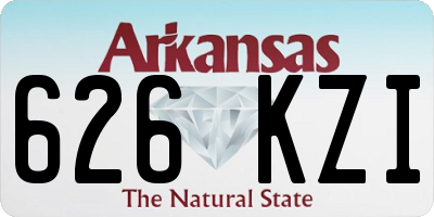 AR license plate 626KZI