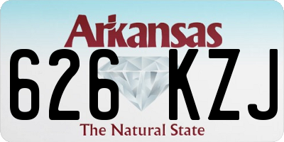 AR license plate 626KZJ