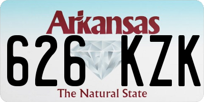 AR license plate 626KZK