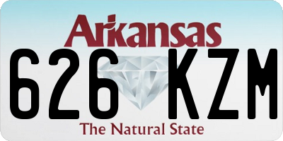 AR license plate 626KZM