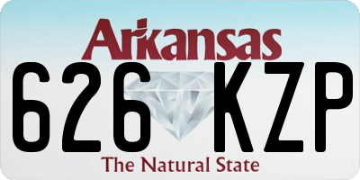 AR license plate 626KZP