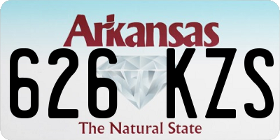 AR license plate 626KZS