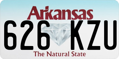 AR license plate 626KZU