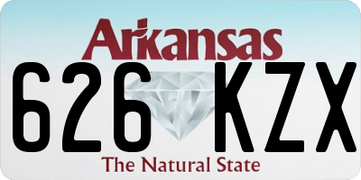 AR license plate 626KZX