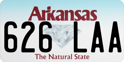 AR license plate 626LAA
