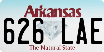 AR license plate 626LAE