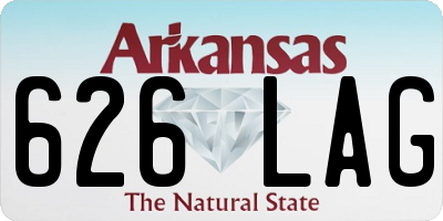 AR license plate 626LAG