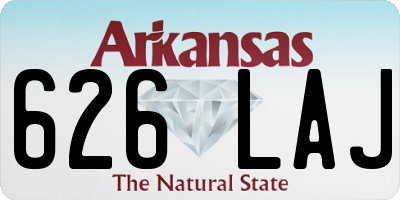 AR license plate 626LAJ