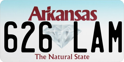 AR license plate 626LAM