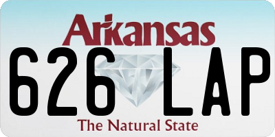 AR license plate 626LAP