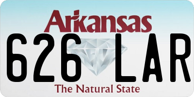 AR license plate 626LAR