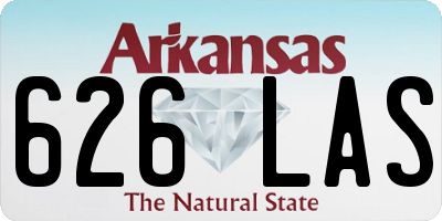AR license plate 626LAS
