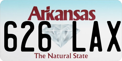 AR license plate 626LAX