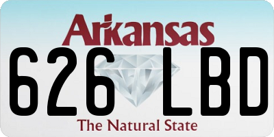 AR license plate 626LBD