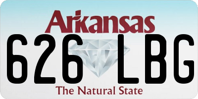AR license plate 626LBG