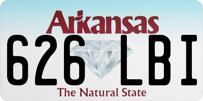 AR license plate 626LBI