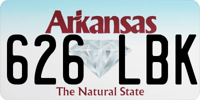AR license plate 626LBK