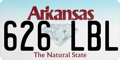 AR license plate 626LBL